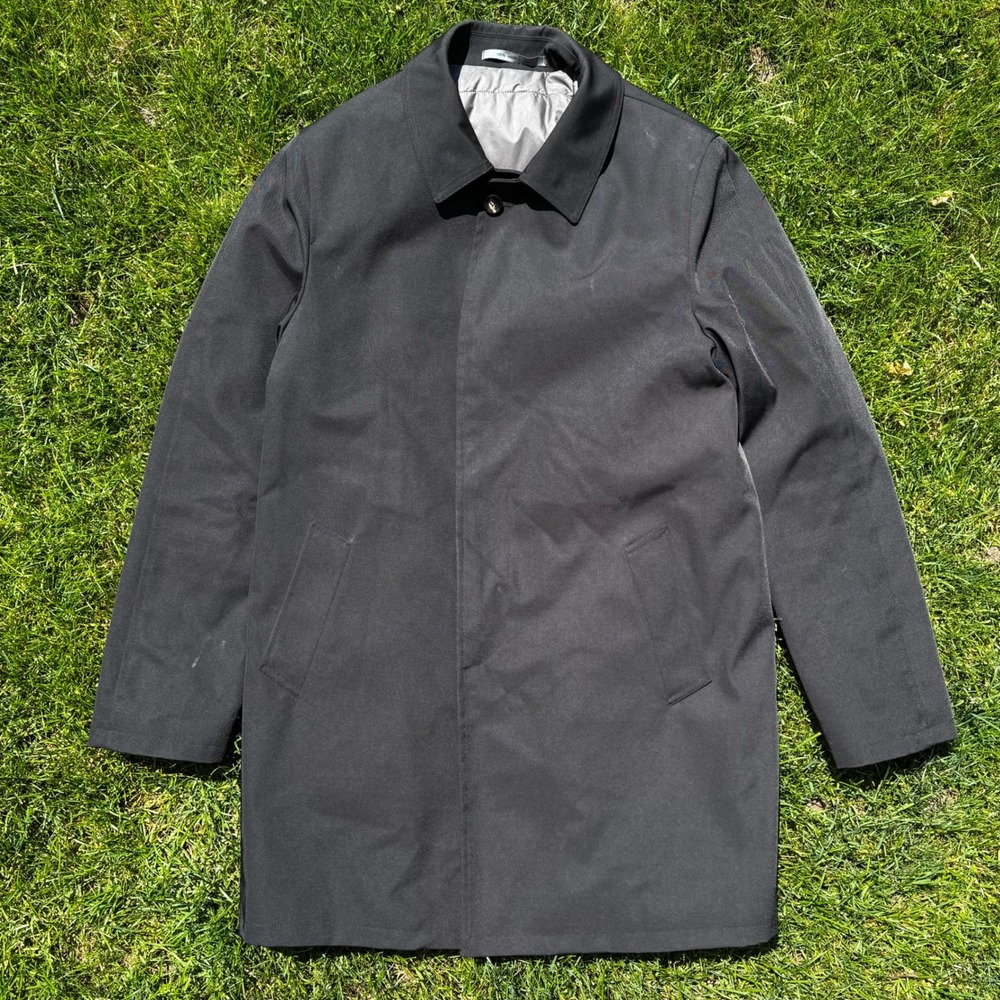 Harry Rosen Loro Piana Storm System Zelander Car Coat Black Mens 48 Italy